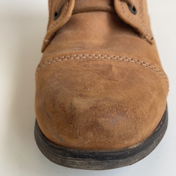 Steve Madden Tuundra lace up back zip camel ankle boot granny paddock boot - Picture 16 of 16